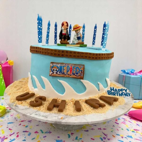 Butter cake with fondent icing and toppers 2.0Kg