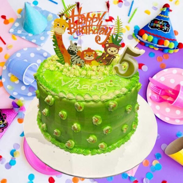 Birthday cake with butter icing