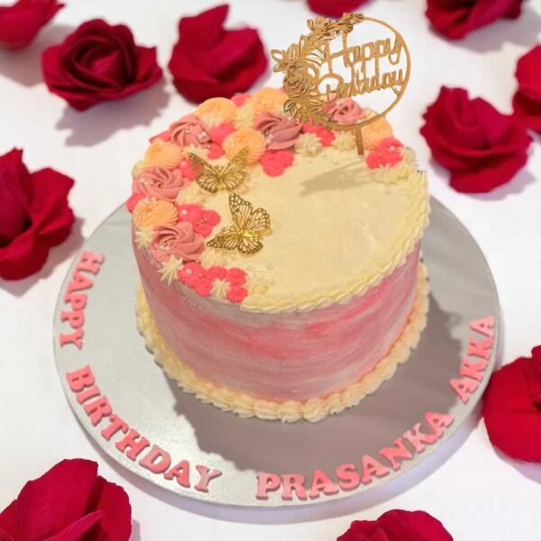 Butterfly Garden Cake